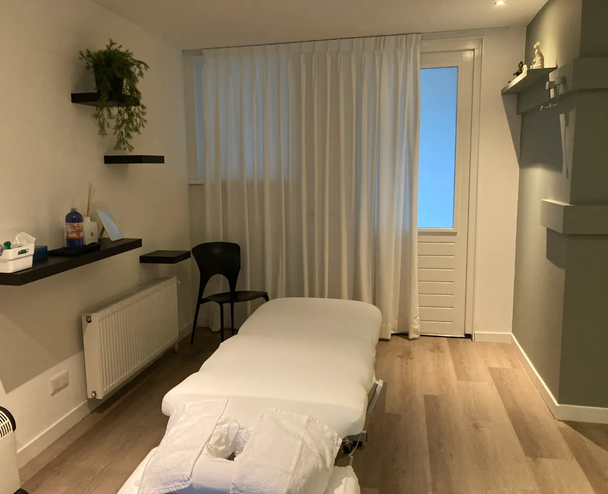 Praktijkruimte van Muriel's Massagepraktijk